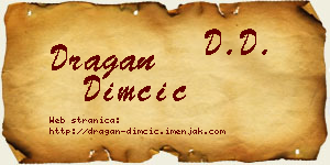 Dragan Dimčić vizit kartica
